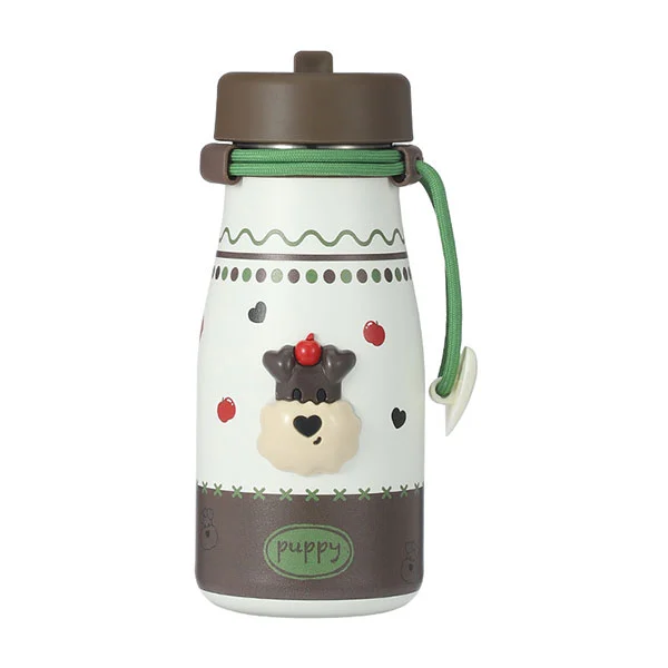 Боца за млеко од нерђајућег челика са сламом